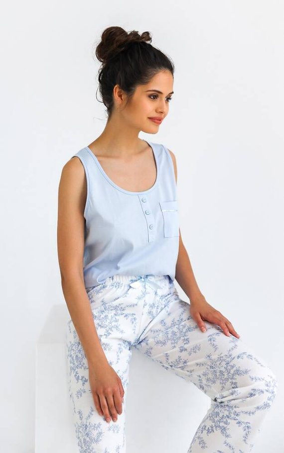 Arely Piżama damska Sensis - błękitny