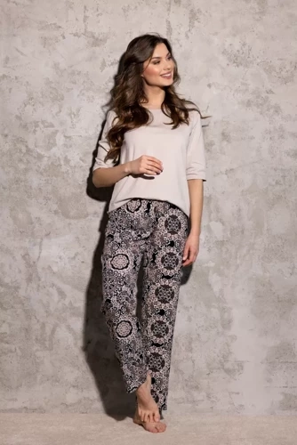 La Boheme Piżama damska Momenti Per Me beige