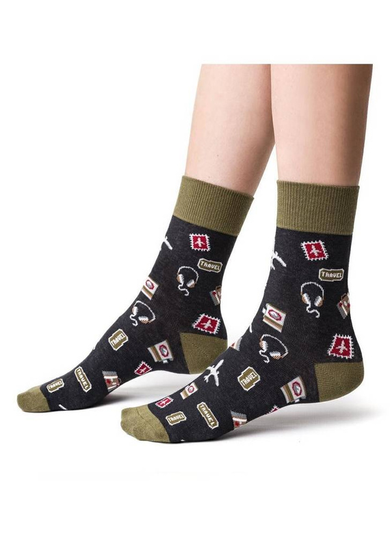 ART.039 Skarpetki młodzieżowe Steven 012 jeans melanż