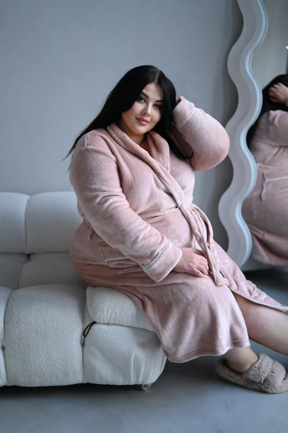 Comfy szlafrok damski Envie light pink