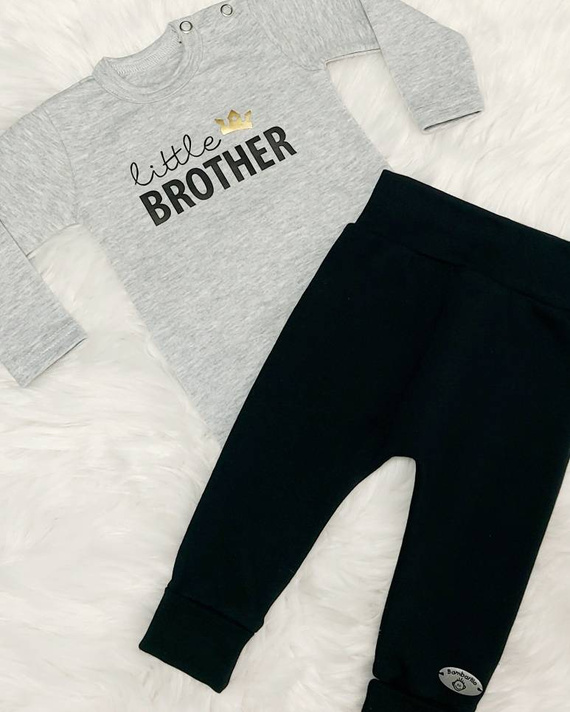 "Julek" Bambarillo Spodnie niemowlęce melanż