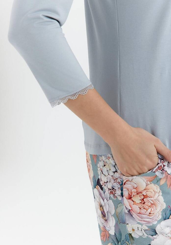 464 Piżama damska Cana -niebieski