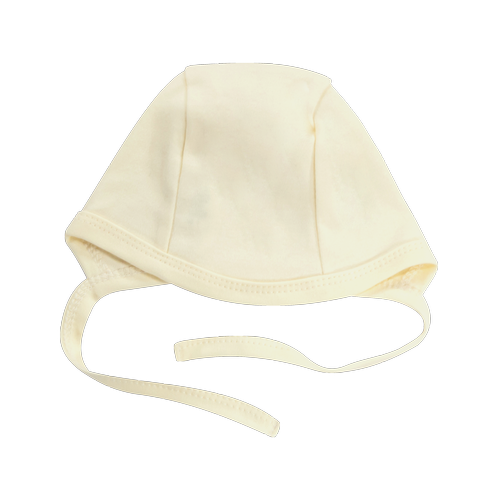 CKB004 Basic Mamatti Czapka wiązana - żółty