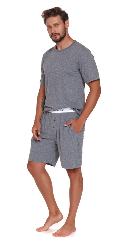 4332 Piżama Męska Doctor Nap - dark grey
