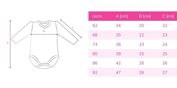 551219136 Body z długim rękawem "Never tired" Oscar Kids