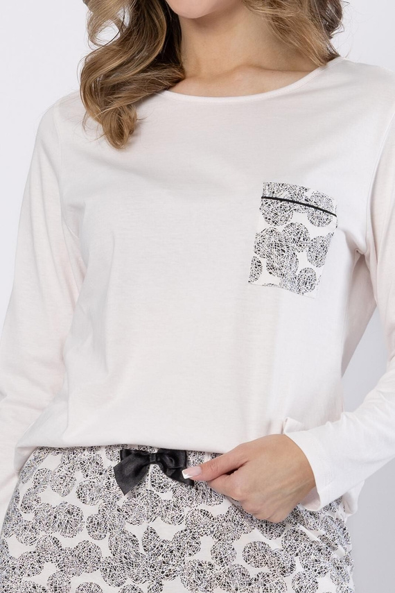 Baśka 1698 Piżama Leveza czarna – klasyczna, dwuczęściowa, wygodna