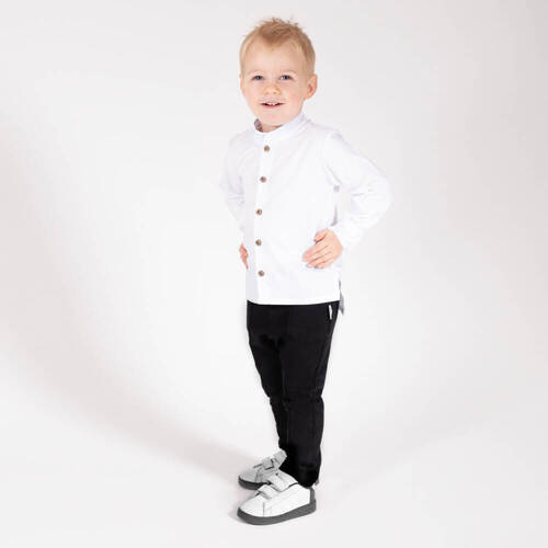 Bluzka z długim rękawem 169512 "Magia Świąt" Nicol - biały