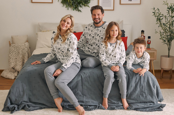 Piżama dziecięca 4548 Unisex Doctor Nap - snowman