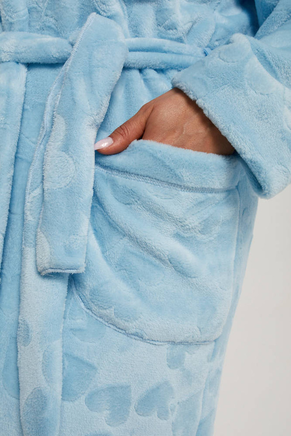 Misti Szlafrok damski Italian Fashion - niebieski