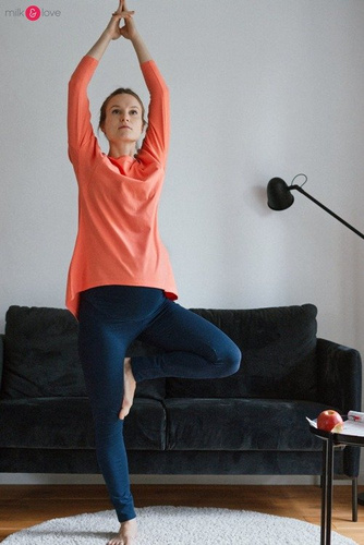 Legginsy ciążowe z wysokim pasem Milk&Love granatowe