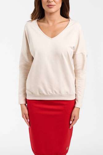 Karina spódnica damska midi Italian Fashion - czerwony