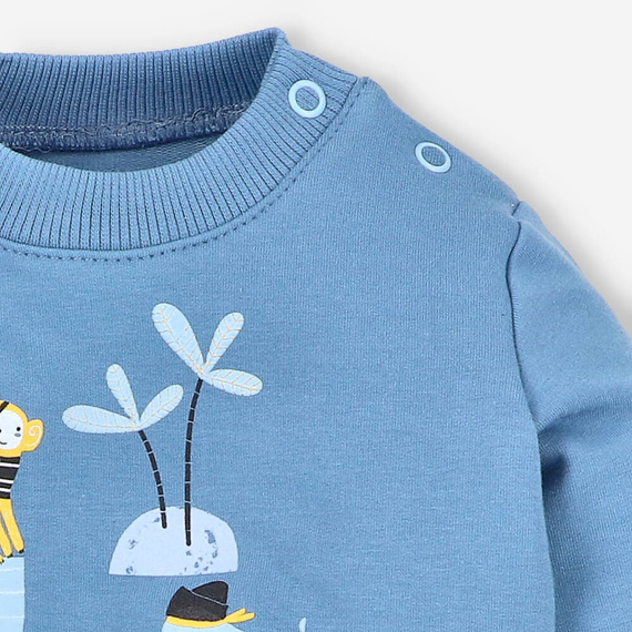 Piraci Bluza dresowa z bawełny organicznej Nini niebieski