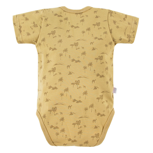 Sahara Eevi Body rozpinane z krótkim rękawem - żółty