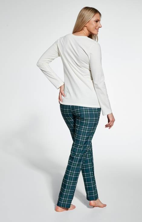 763/350 Nelly Piżama damska Cornette kremowy