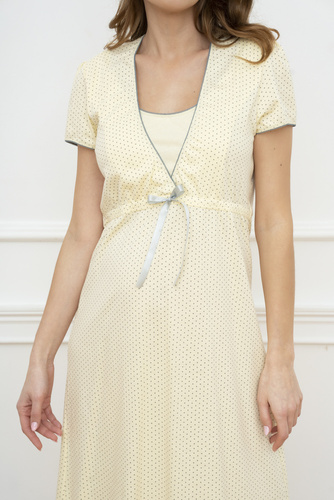 Felicita Koszula Nocna Italian Fashion - żółty