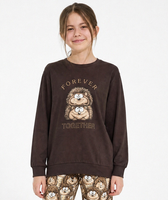 Cornette Young Girl 592/212 Forever Piżama Dziewczęca 100% Bawełna Jeżyki