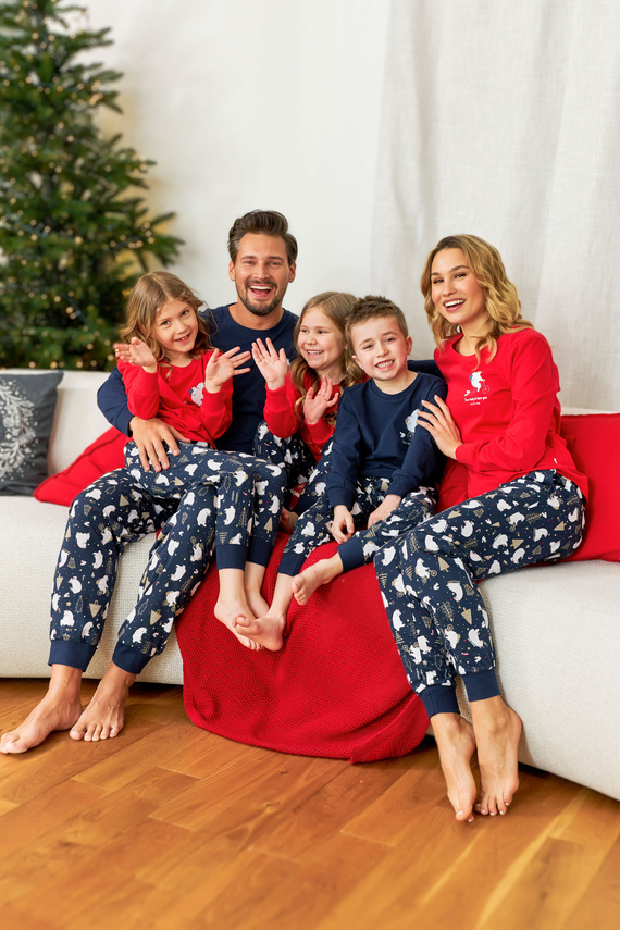 Piżama dziecięca 5264 "Frozen" Unisex Doctor Nap - navy blue