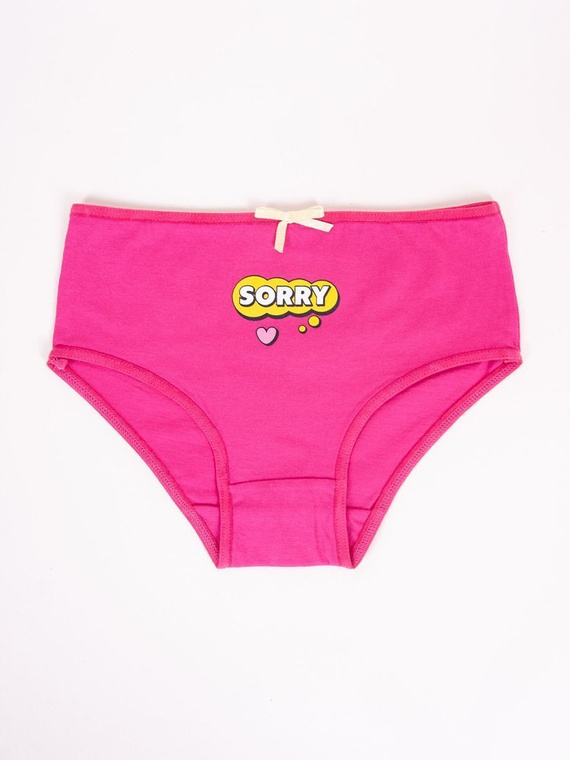 MD-26 2 Figi Dziewczęce YO! czarny-różowy-żółty