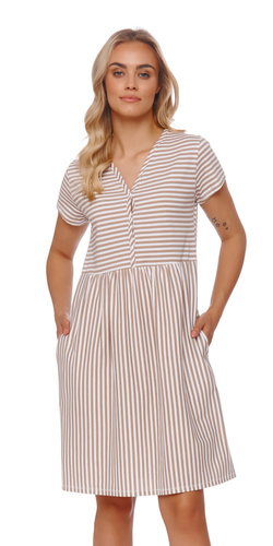 Koszula ciążowa i do karmienia Doctor Nap TCB.9928.stripes
