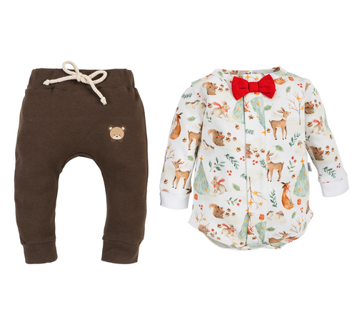 3320C Komplet dla chłopca Christmas Animals Marija