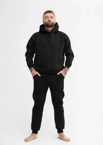 DK-K-B14 Komplet dresowy męski Dkaren - czarny