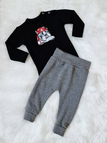 Pirat Bambarillo Body z długim rękawem czarny