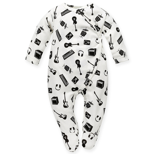 Lets Rock Pinokio Pajac niemowlęcy dla chłopca - ecru