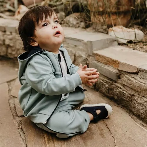 Pacific Eevi Bluza rozpinana z kapturem - zielony