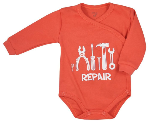 Body rozpinane "NARZĘDZIA" Koala- musztardowe