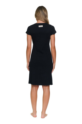 Doctor Nap 7303 Koszula Nocna 95% Bawełna Kopertowa- black