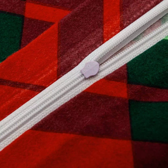 31507/1 Pościel flanelowa świąteczna renifery Darymex czerwony