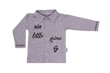 Kaftanik bawełniany "LITTLE PRINCE" Terjan szary