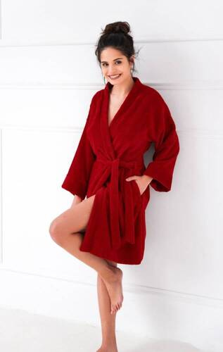 Rolling Szlafrok damski Sensis - czerwony