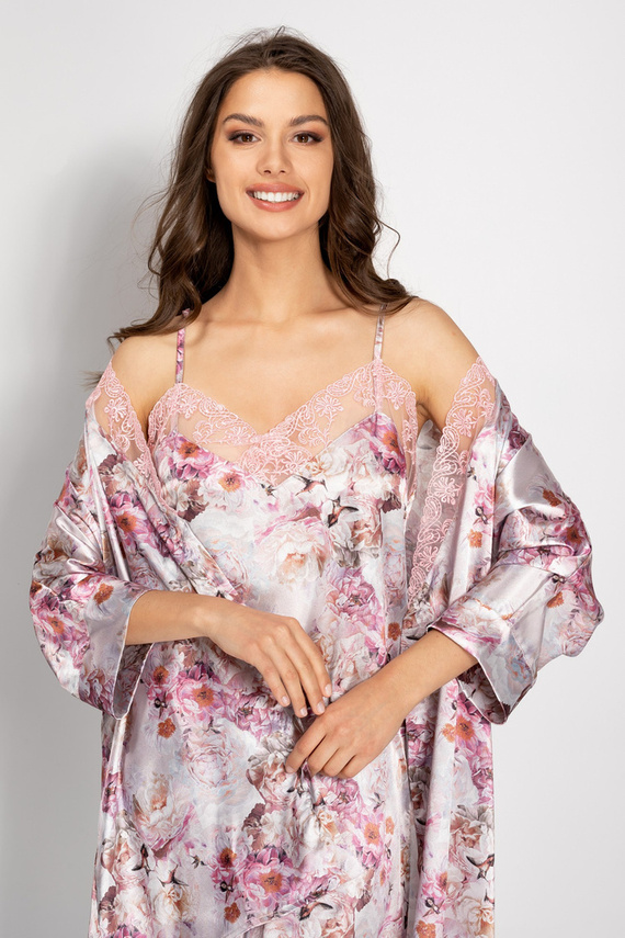 Sublime Peniuar damski Momenti Per Me silver