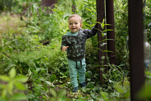 Bluza z kapturem "Stay Green" Pinokio - grafit druk