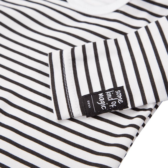 Magic Eevi Body z długim rękawem - białe paski