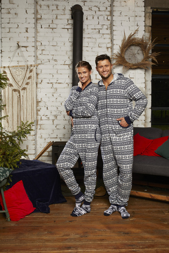 Alaska Kombinezon damski Italian Fashion- granatowy