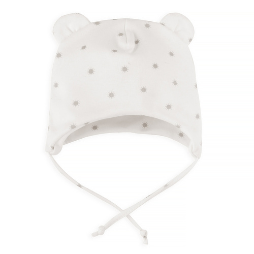 Дитяча шапочка для немовлят Hello Pinokio - ecru słoneczka