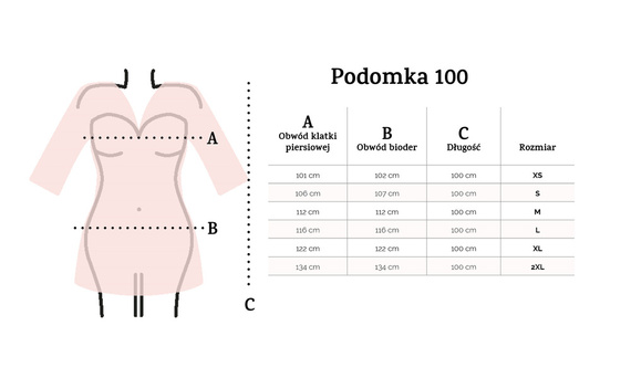 100 Podomka Szlafrok Damski Dkaren - czarny