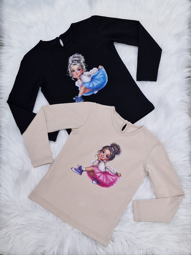 Sweet Girl Bluzka długi rękaw Bambarillo czarny