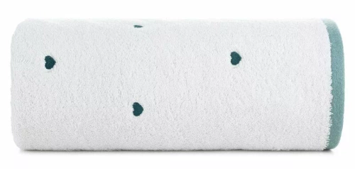 Baby 58 Ręcznik dziecięcy Serca Eurofirany biały/niebieski