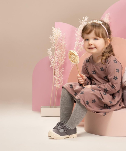 Happiness Pinokio Sukienka z nadrukiem - ciemny róż/druk 