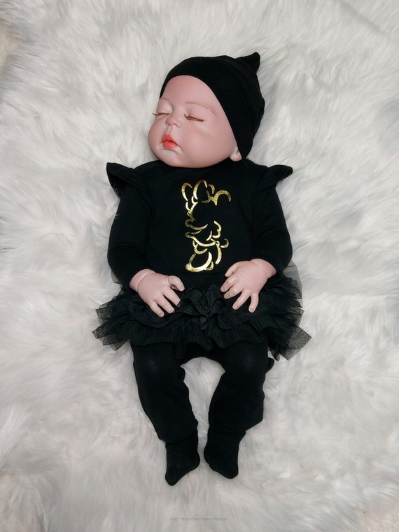 Emily Bambarillo Spodnie niemowlęce czarny