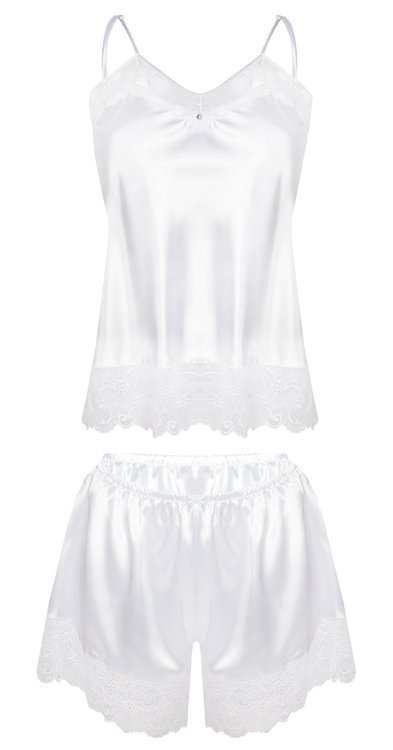 Brenda Komplet piżama damska DKaren- jasny ecru