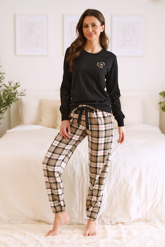 5202 "DN" Piżama Damska Doctor Nap - black