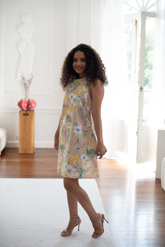 Lovely Dress Midi Milk&Love sukienka ciążowa i do karmienia granatowa w groszki