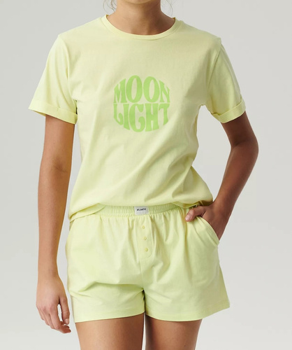 NLP-487 Piżama Damska  Atlantic- limonkowy