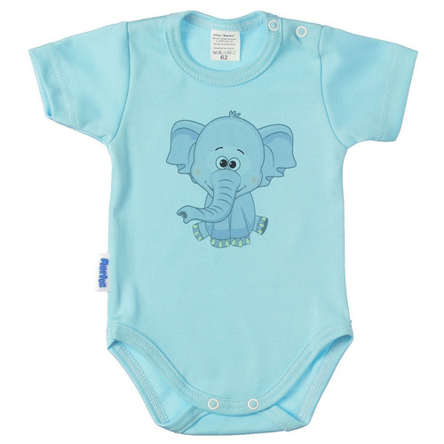 Miś z Serduszkiem Martex body niemowlęce krótki rękaw ecru