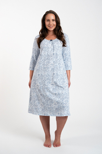 Antonia koszula nocna Italian Fashion - druk niebieski