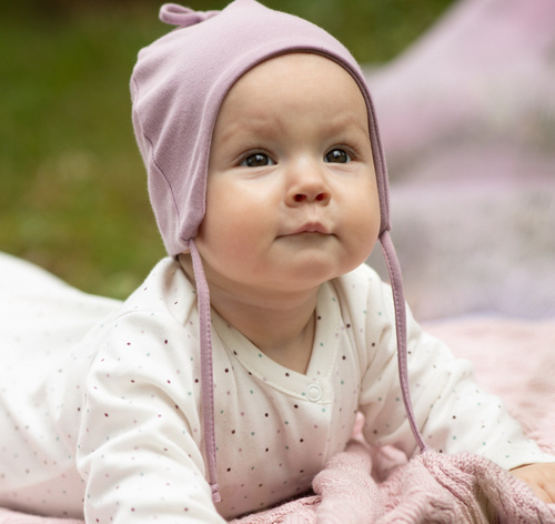 Magic Vibes Pinokio Czapka niemowlęca wiązana - różowy